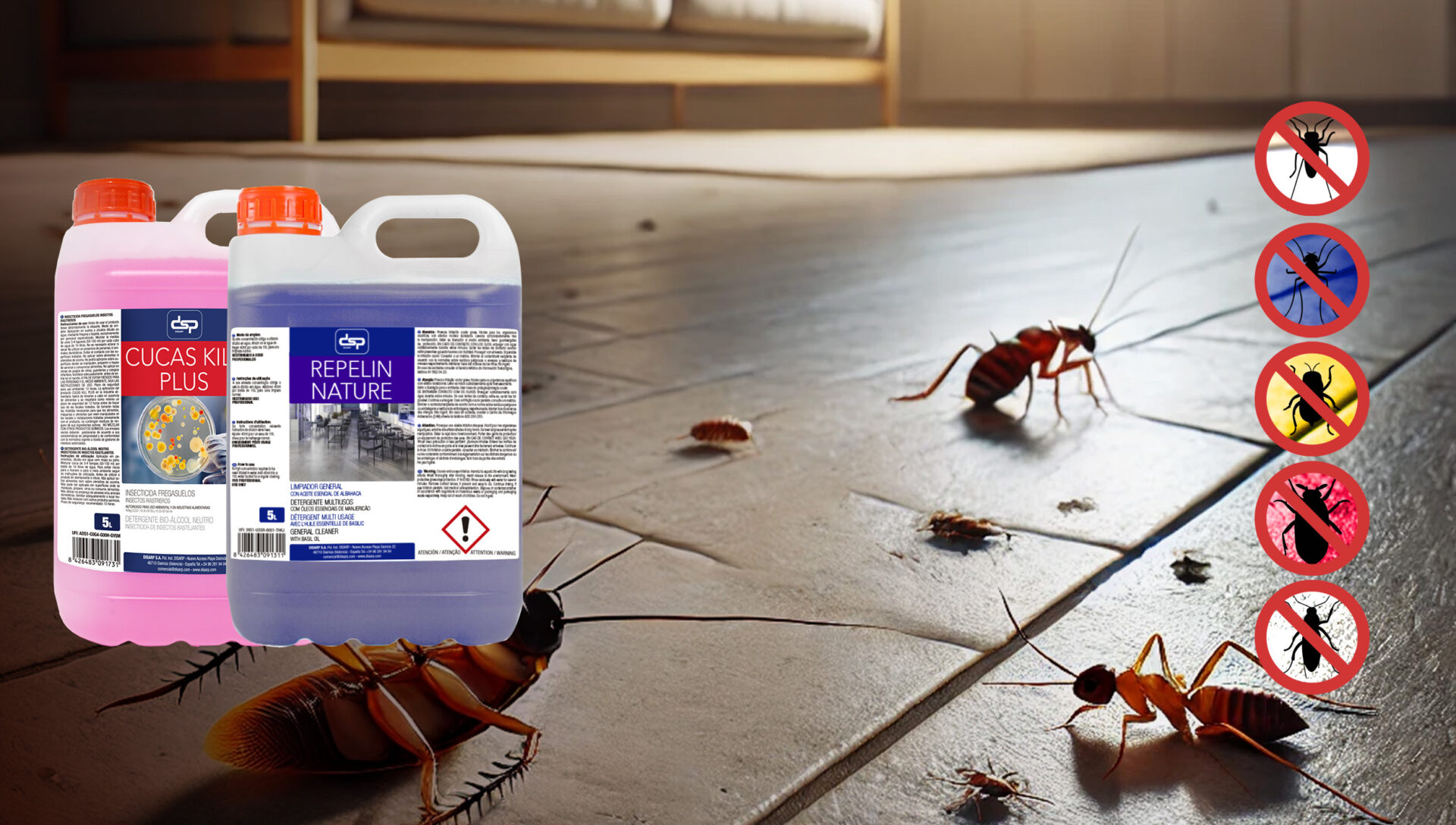 Dsp Insect Limpieza profesional contra insectos rastreros – CUCAS KILL + REPELIN ...