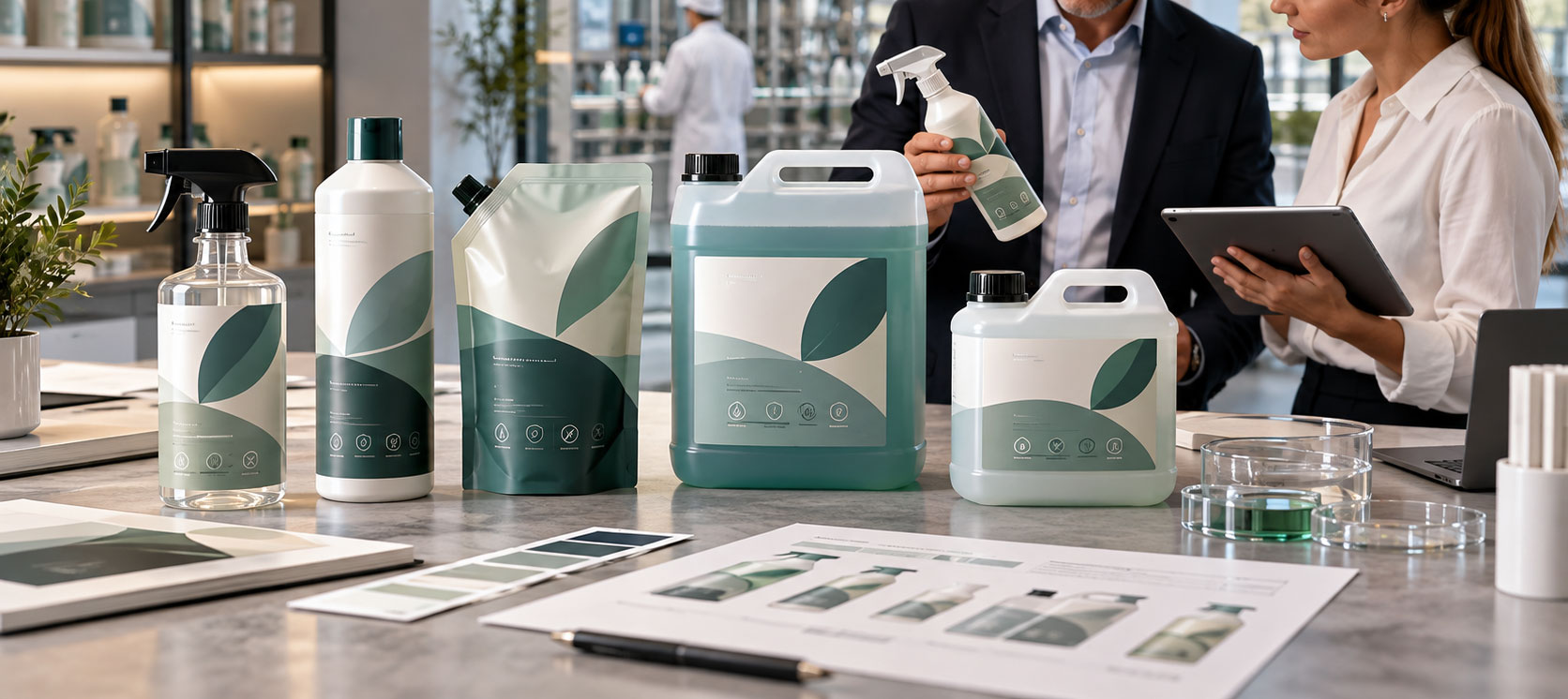 Fabricación de productos de limpieza para marca propia con envases y packaging personalizados por DSP