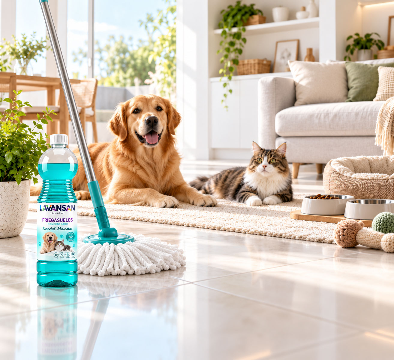 Fabricación de friegasuelos PetCare para marca propia y retail especializado en hogares con mascotas